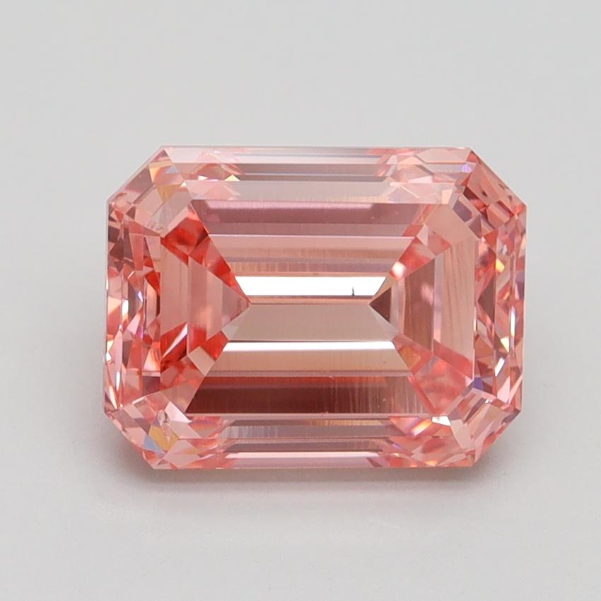 3.02 Ct. Fancy Vivid Pink Emerald Lab Grown Diamond