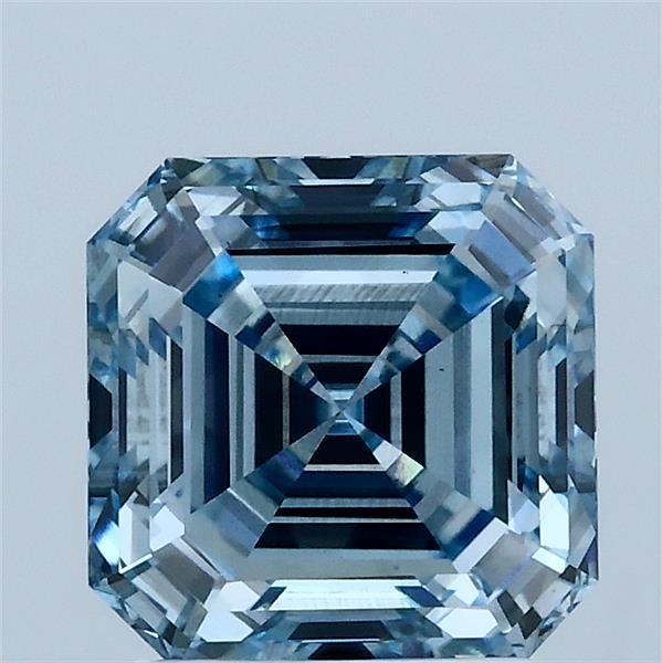 2.25 Ct. Fancy Intense Blue Asscher Lab Grown Diamond