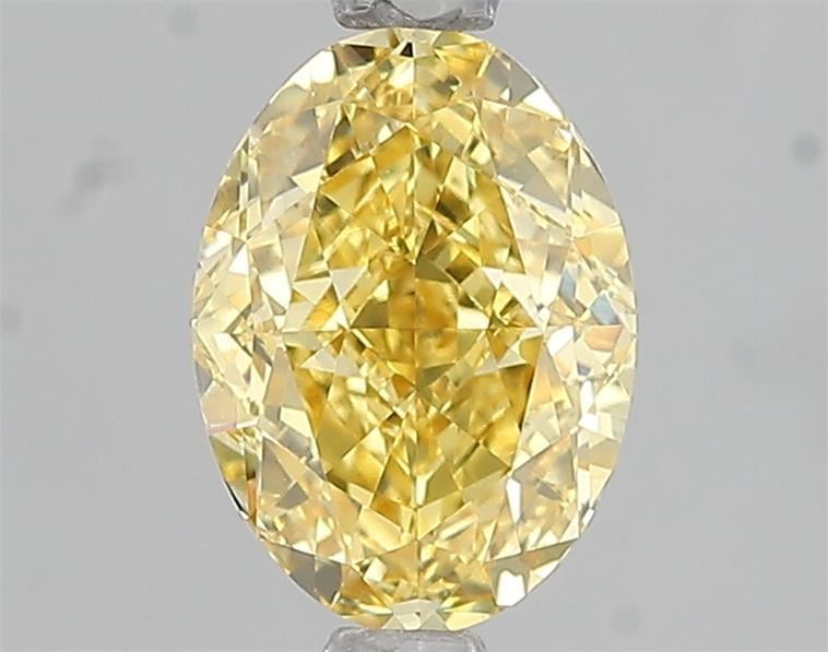 1.60 Ct. Fancy Vivid Yellow Oval Lab Grown Diamond