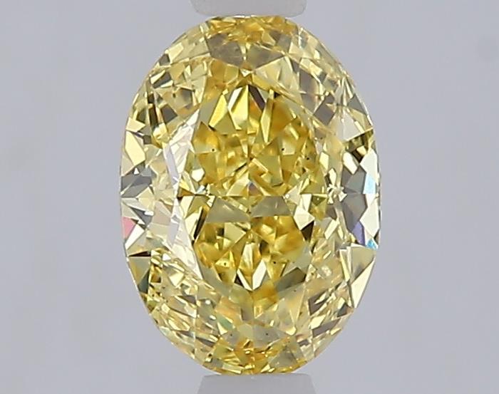 1.03 Ct. Fancy Intense Yellow Oval Lab Grown Diamond