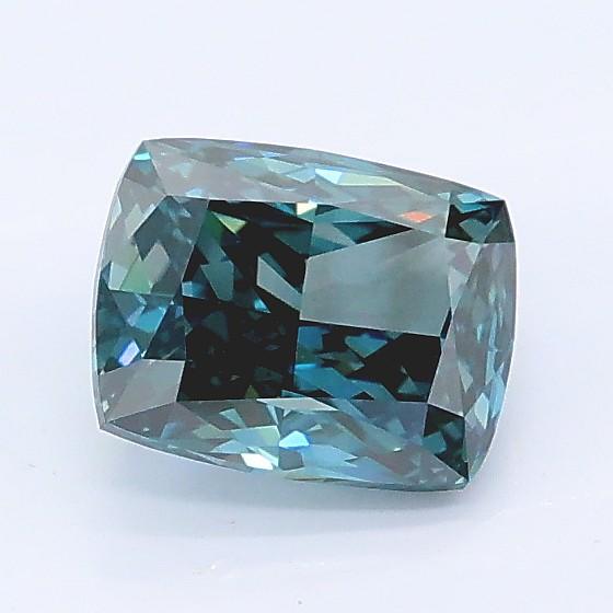 0.97 Ct. Fancy Deep Blue Cushion Lab Grown Diamond