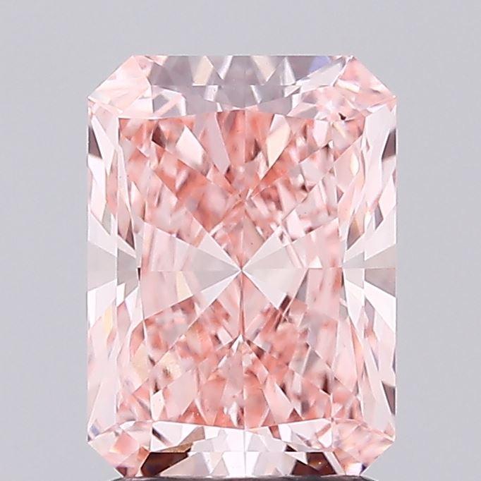1.87 Ct. Fancy Vivid Pink Radiant Lab Grown Diamond
