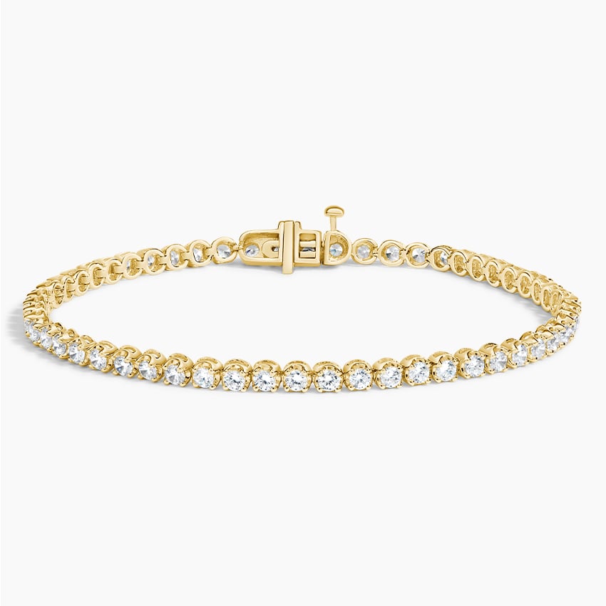 18K Yellow Gold 6.5 in. Certified Lab Diamond Tennis Bracelet (2 ct. tw.)