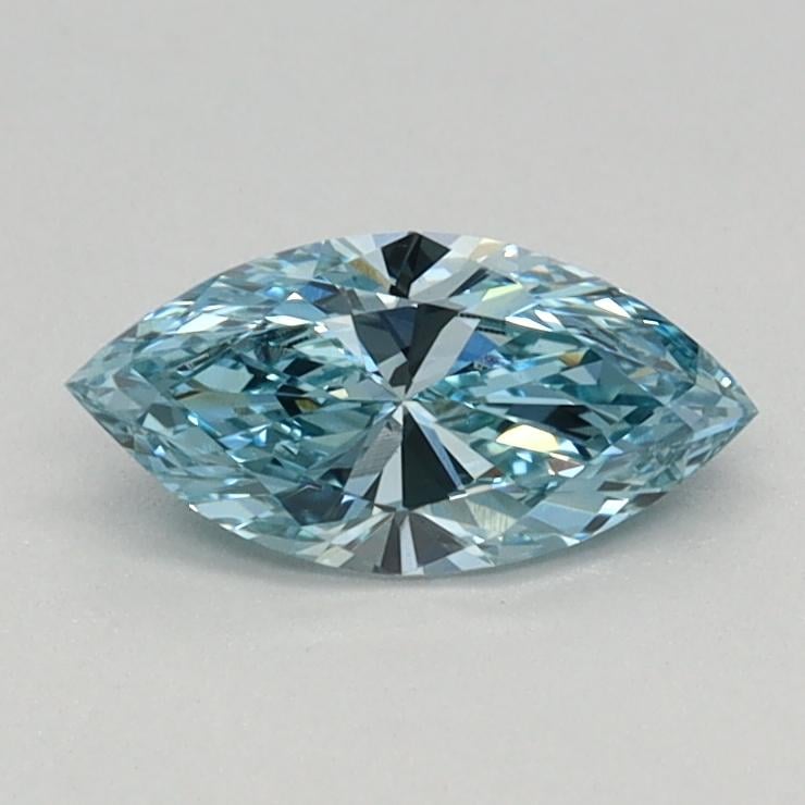 0.38 Ct. Fancy Vivid Blue Marquise Lab Grown Diamond