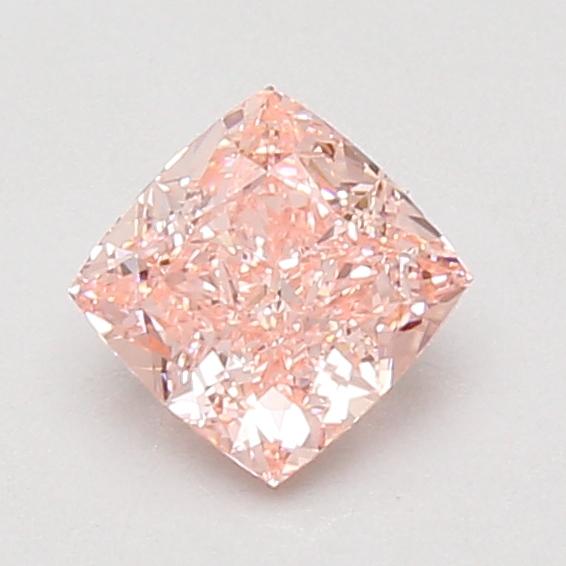 1.00 Ct. Fancy Vivid Pink Cushion Lab Grown Diamond