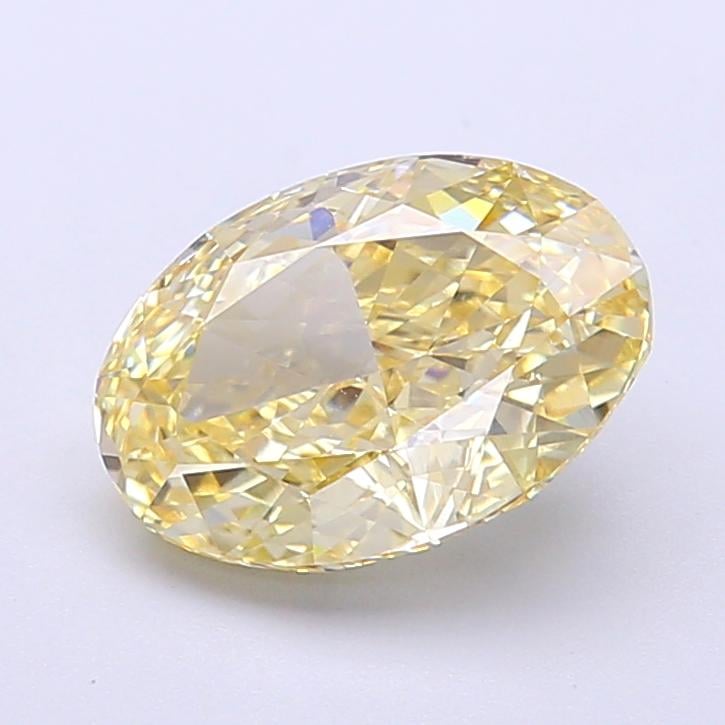 2.27 Ct. Fancy Yellow Oval Lab Grown Diamond
