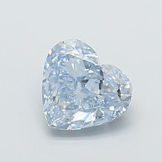 1.19 Ct. Fancy Intense Blue Heart Lab Grown Diamond