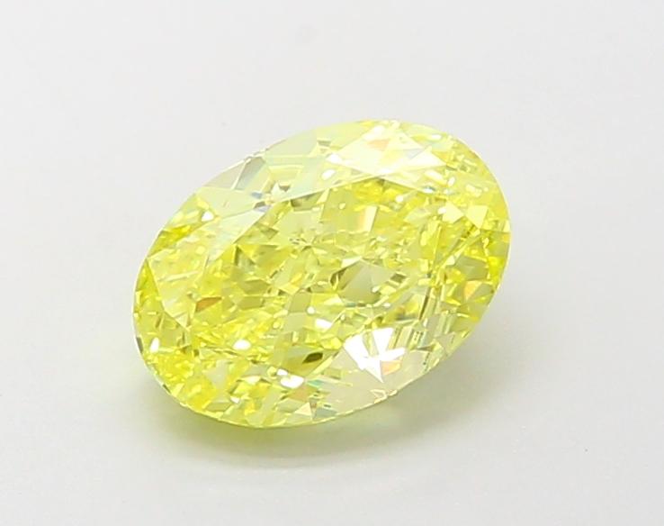 2.03 Ct. Fancy Vivid  Yellow Oval Lab Grown Diamond