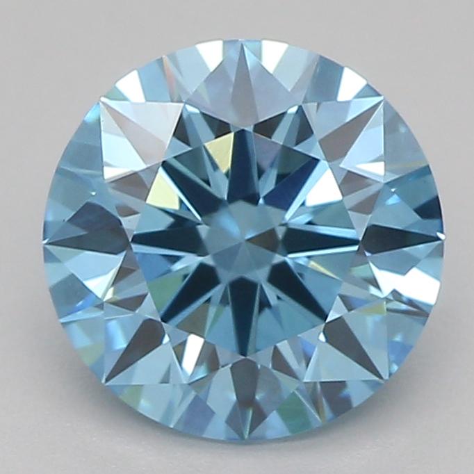 1.02 Ct. Fancy Vivid Blue Round Lab Grown Diamond
