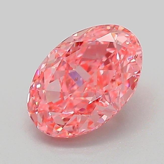 1.03 Ct. Fancy Vivid Pink Oval Lab Grown Diamond