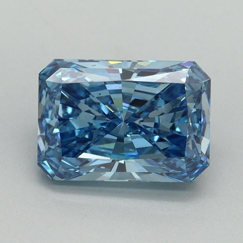 1.50 Ct. Fancy Vivid Blue Radiant Lab Grown Diamond