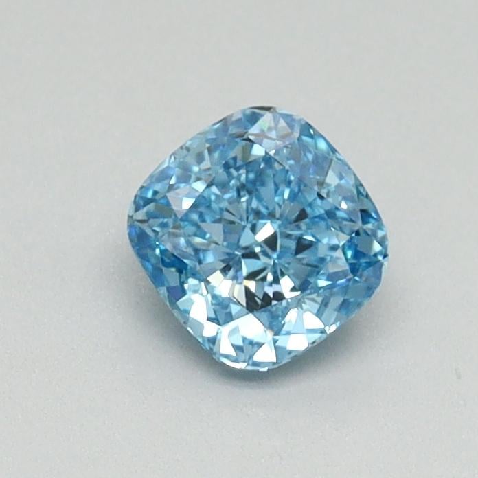 0.50 Ct. Fancy Vivid Blue Cushion Lab Grown Diamond