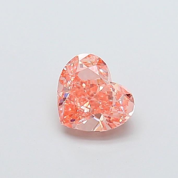 1.12 Ct. Fancy Intense  Pink Heart Lab Grown Diamond