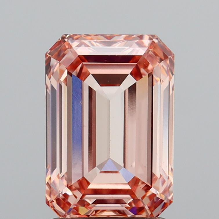 2.11 Ct. Fancy Intense Brownish Pink Emerald Lab Grown Diamond