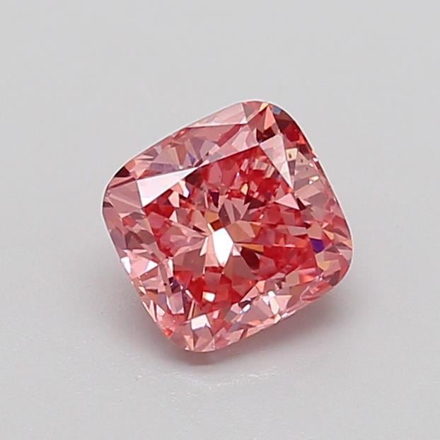 1.02 Ct. Fancy Vivid  Pink Cushion Lab Grown Diamond