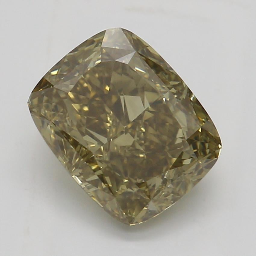 1.21 Ct. Fancy Dark Brown-Yellow Cushion Diamond