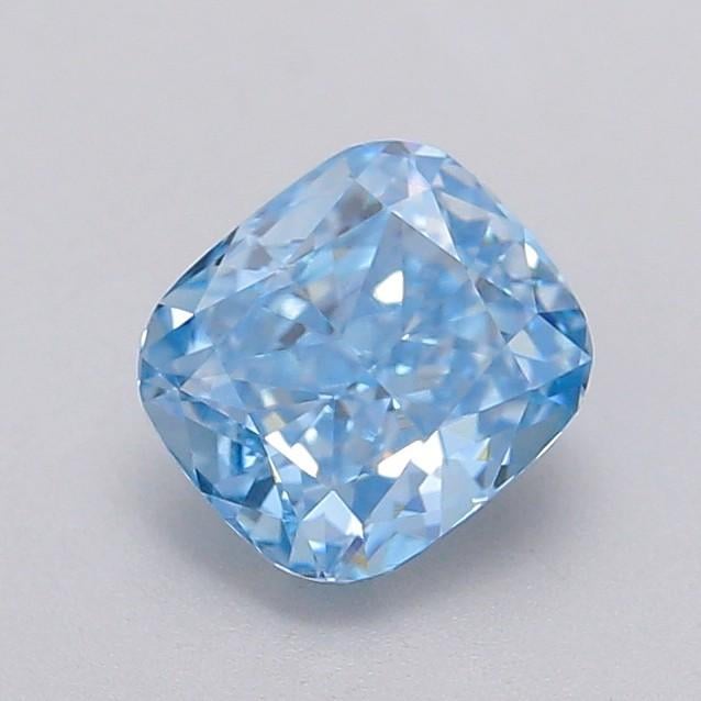 1.04 Ct. Fancy Vivid Blue Cushion Lab Grown Diamond