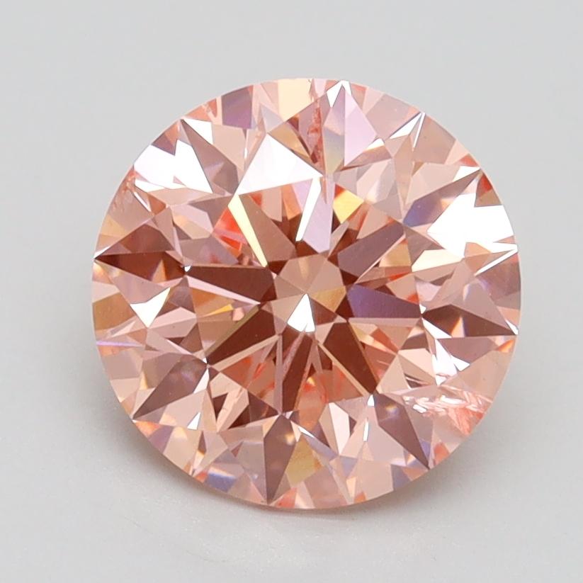 2.06 Ct. Fancy Intense Pink Round Lab Grown Diamond