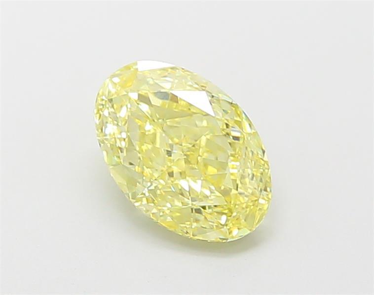 1.37 Ct. Fancy Intense Yellow Oval Lab Grown Diamond