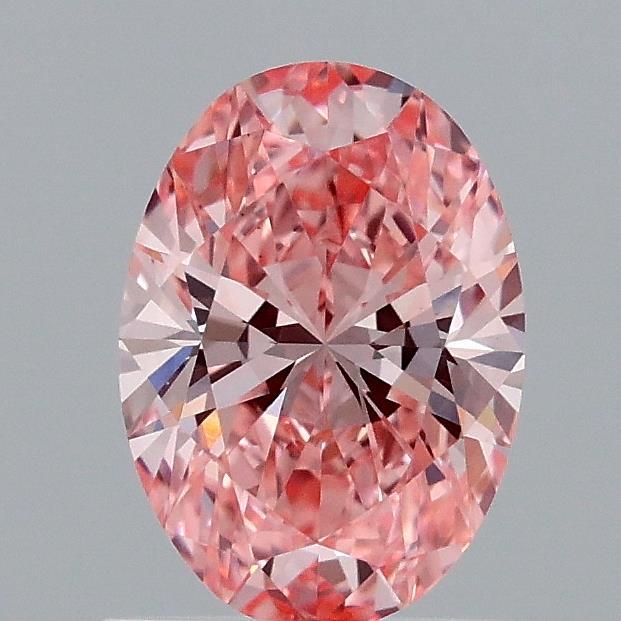0.92 Ct. Fancy Vivid Pink Oval Lab Grown Diamond