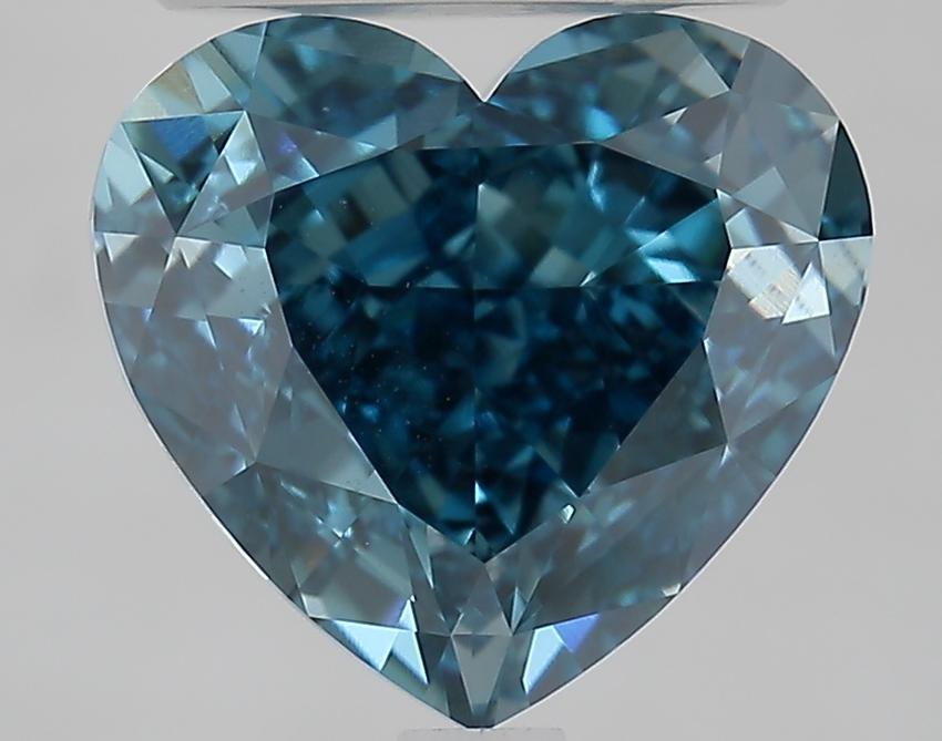3.36 Ct. Fancy Vivid Blue Heart Lab Grown Diamond