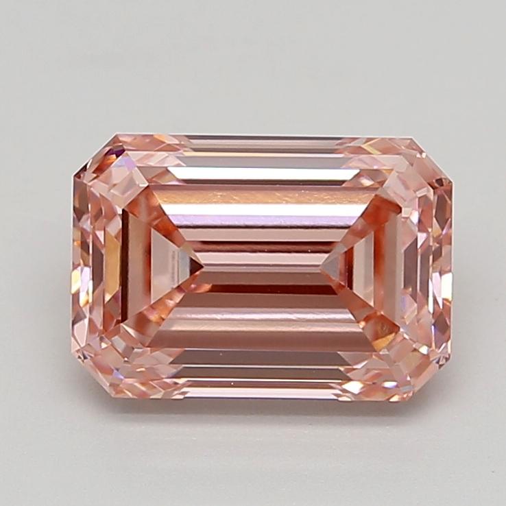 3.64 Ct. Fancy Intense  Pink Emerald Lab Grown Diamond