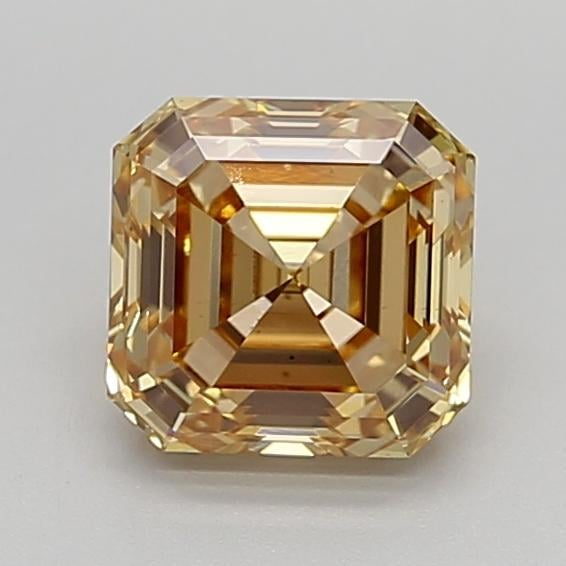 1.85 Ct. Fancy Brownish Yellow Asscher Lab Grown Diamond