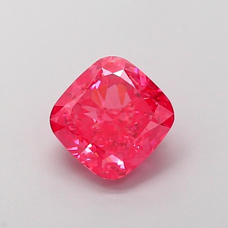 1.90 Ct. Fancy Vivid Pink Cushion Lab Grown Diamond