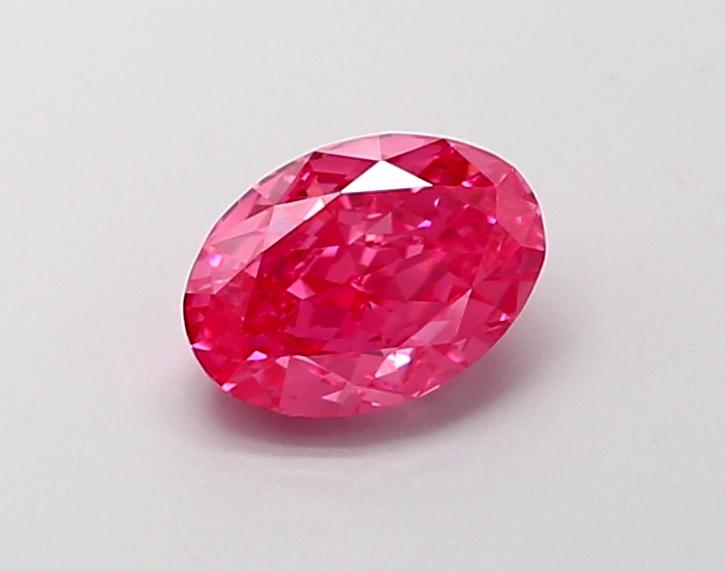 1.08 Ct. Fancy Vivid  Pink Oval Lab Grown Diamond