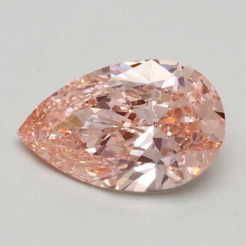 1.10 Ct. Fancy Vivid Pink Pear Lab Grown Diamond