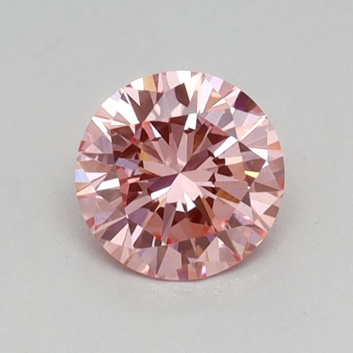 0.41 Ct. Fancy Vivid Pink Round Lab Grown Diamond
