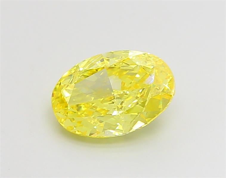 1.68 Ct. Fancy Vivid Yellow Oval Lab Grown Diamond