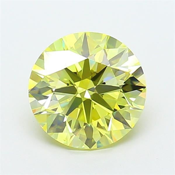 2.04 Ct. Fancy Intense  Yellow Round Lab Grown Diamond