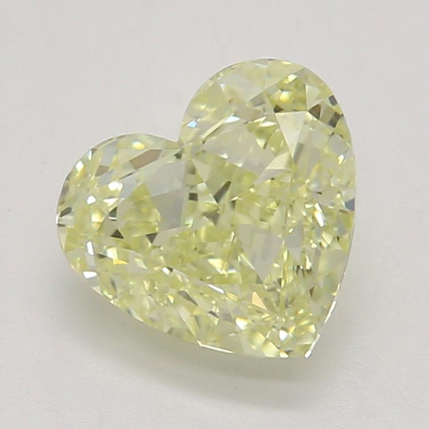 0.77 Ct. Fancy Light Yellow Heart Diamond
