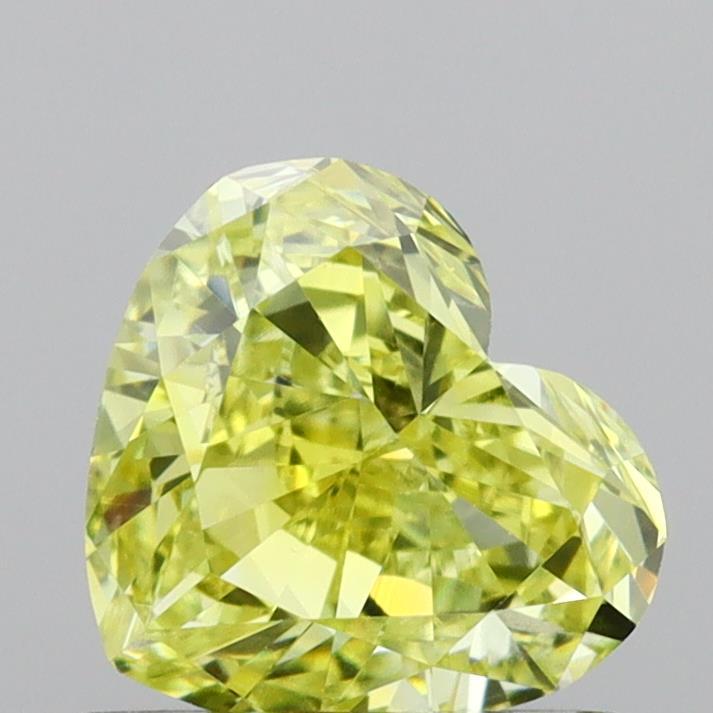 1.06 Ct. Fancy Intense  Yellow Heart Lab Grown Diamond