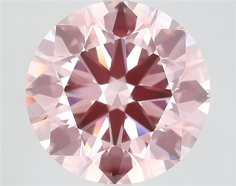 12.02 Ct. Fancy Intense  Pink Round Lab Grown Diamond