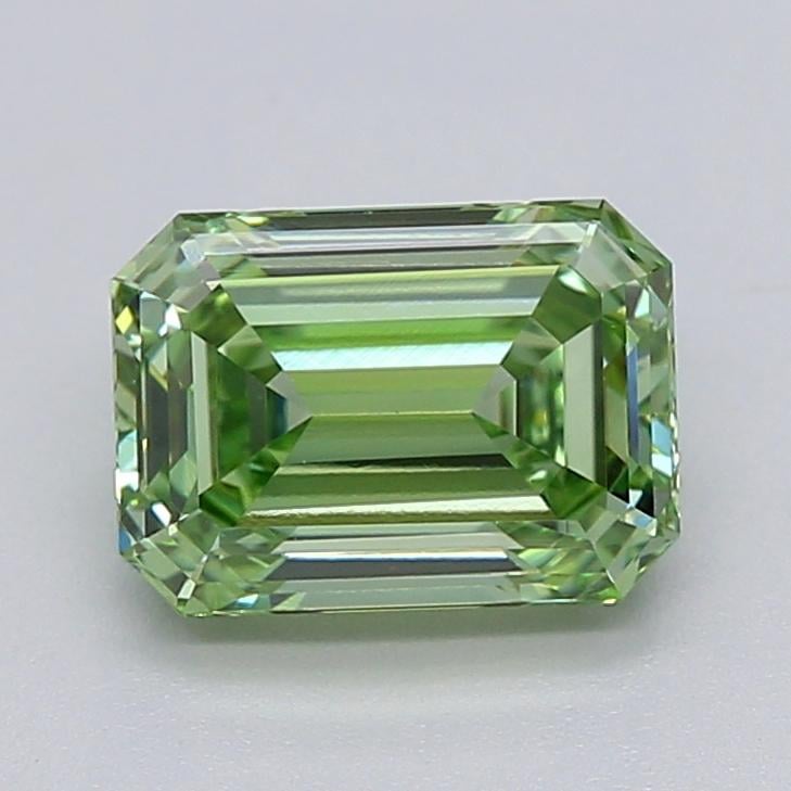 1.51 Ct. Fancy Vivid  Green Emerald Lab Grown Diamond
