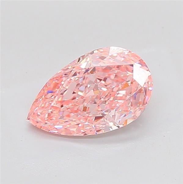 3.03 Ct. Fancy Intense Pink Pear Lab Grown Diamond