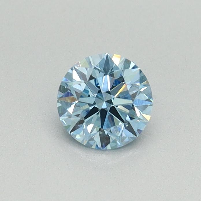 0.34 Ct. Fancy Vivid Blue Round Lab Grown Diamond