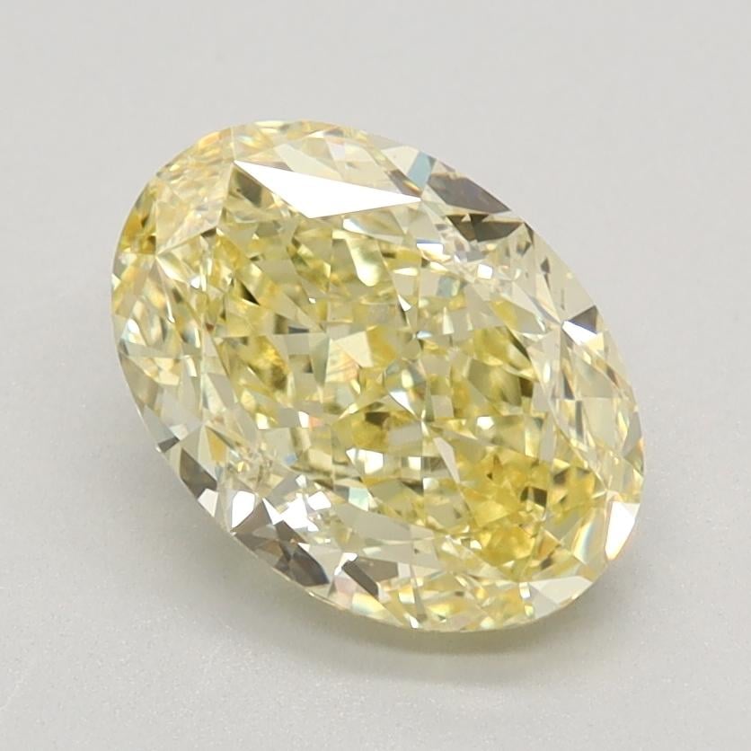 1.62 Ct. Fancy Intense Yellow Oval Lab Grown Diamond