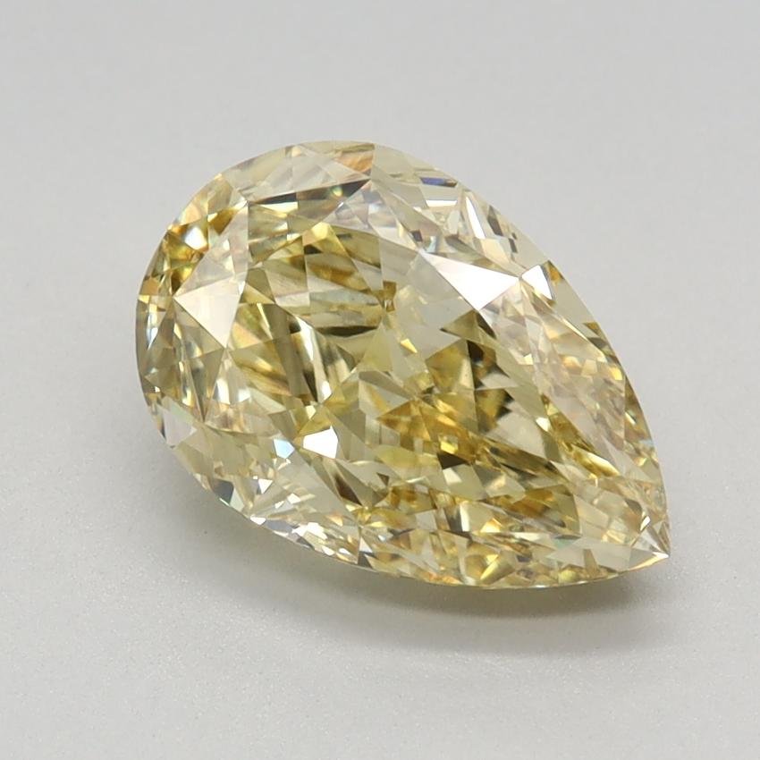 2.03 Ct. Fancy Intense Yellow Pear Lab Grown Diamond
