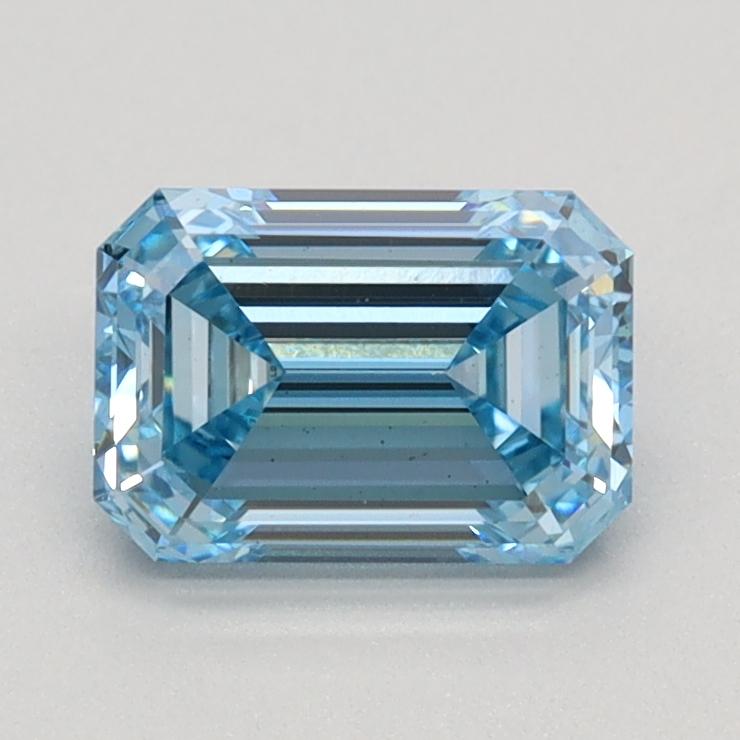 1.0 Ct. Fancy Intense Blue Emerald Lab Grown Diamond