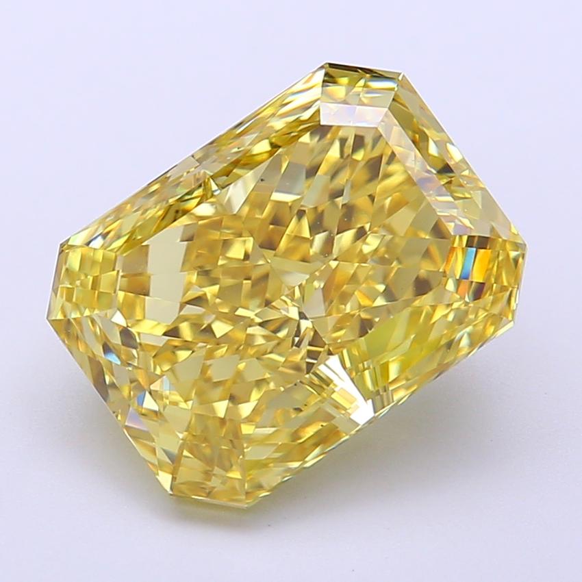 5.73 Ct. Fancy Intense Yellow Radiant Lab Grown Diamond