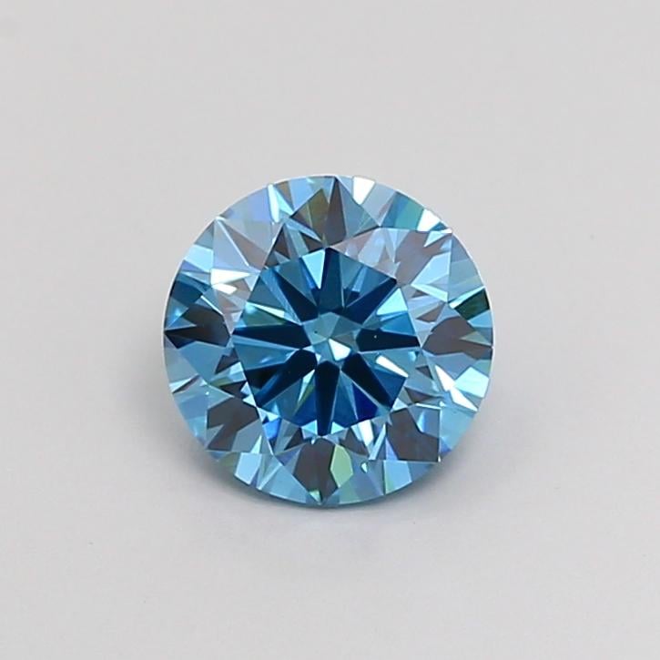 1.40 Ct. Fancy Vivid Blue Round Lab Grown Diamond