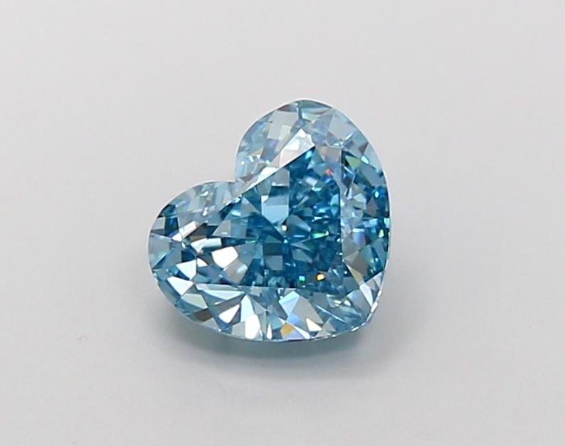 2.13 Ct. Fancy Vivid Blue Heart Lab Grown Diamond