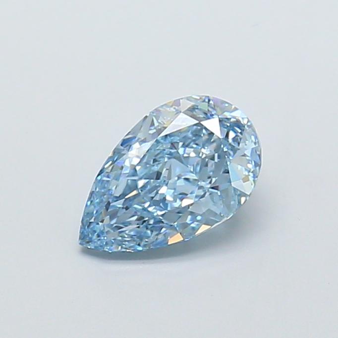 1.62 Ct. Fancy Vivid Blue Pear Lab Grown Diamond