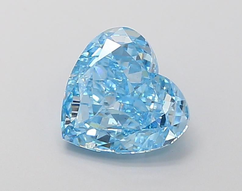 2.09 Ct. Fancy Vivid Blue Heart Lab Grown Diamond