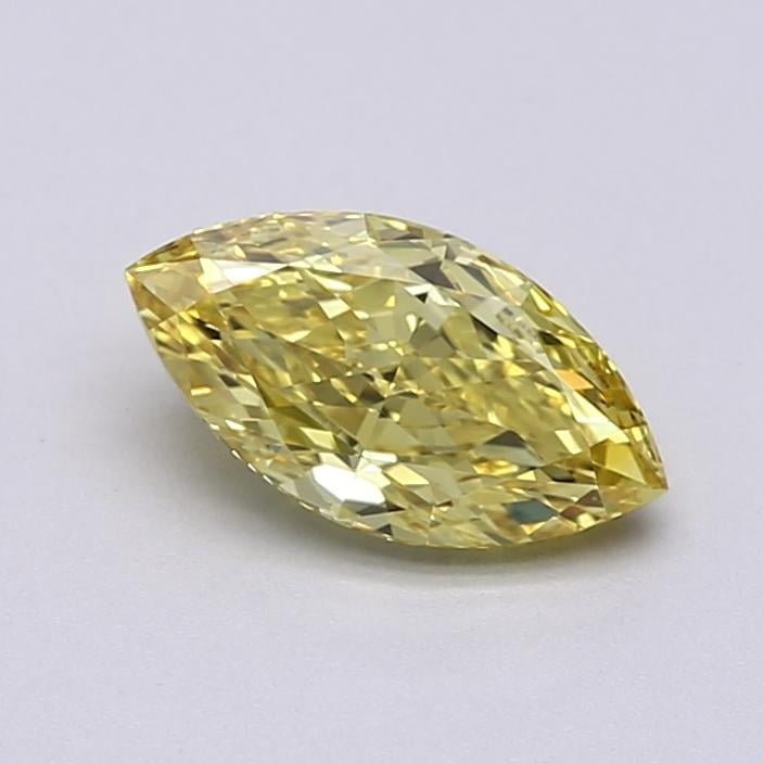 1.14 Ct. Fancy Vivid  Yellow Marquise Lab Grown Diamond