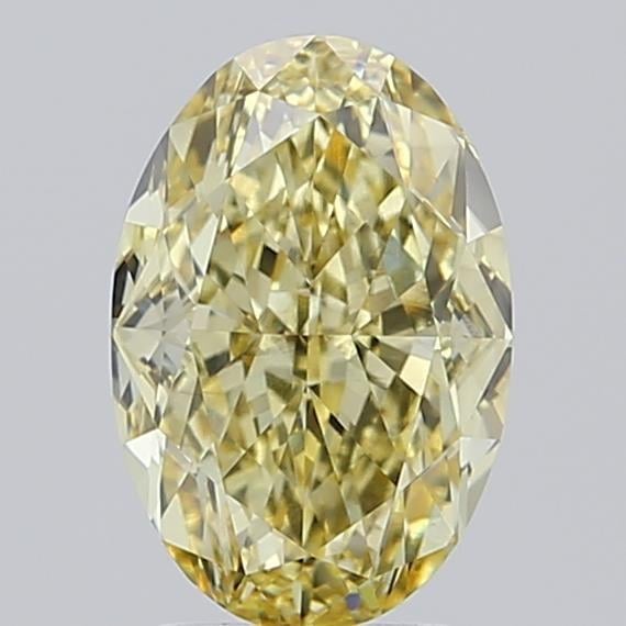 3.06 Ct. Fancy Yellow Oval Lab Grown Diamond