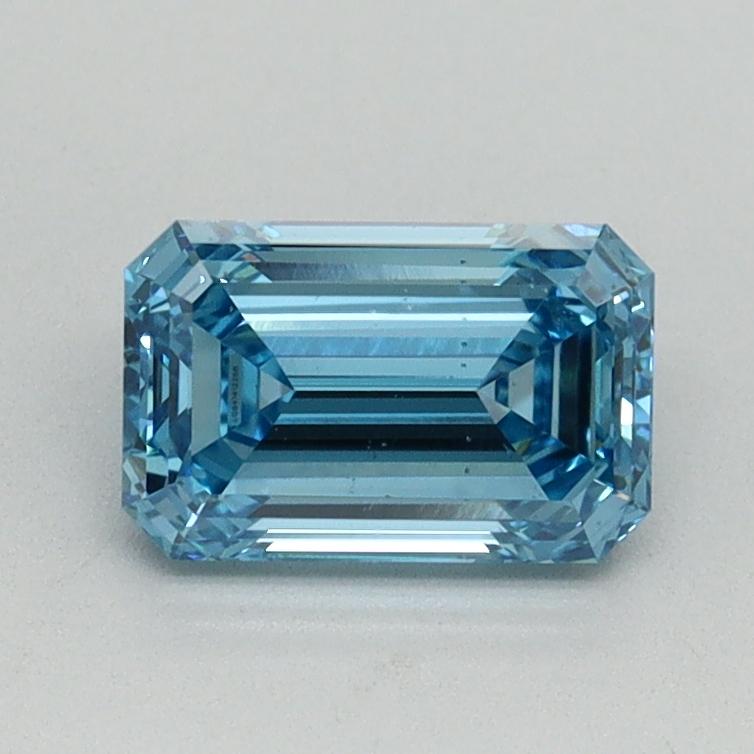 1.02 Ct. Fancy Vivid Blue Emerald Lab Grown Diamond